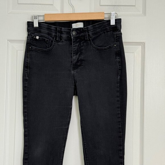 Curve Appeal Jeans Womens 8/28 Black Comfort Waistband Mid Rise Stretch Denim - Picture 5 of 14